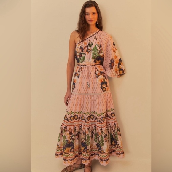 NEW FARM RIO the dream garden maxi dress in pink XS - Picture 1 of 5